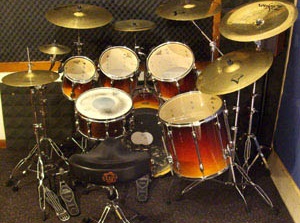 Chris Cameron's TAMA Rockstar Custom drum kit